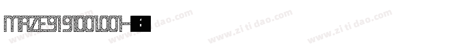 Maze91 91001.001字体转换
